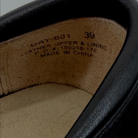 Alegria Dayna Black Napa Leather Mary Jane Velcro Strap Easy On EU 37 US7-7.5 - Picture 10 of 12